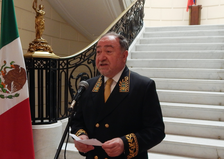 Russian Ambassador Eduard Rubénovich Malayán hosted his annual Diplomats Day reception at his embassy last month, dressed to the nines in his official diplomat uniform. Photo: The News/Thérèse Margolis